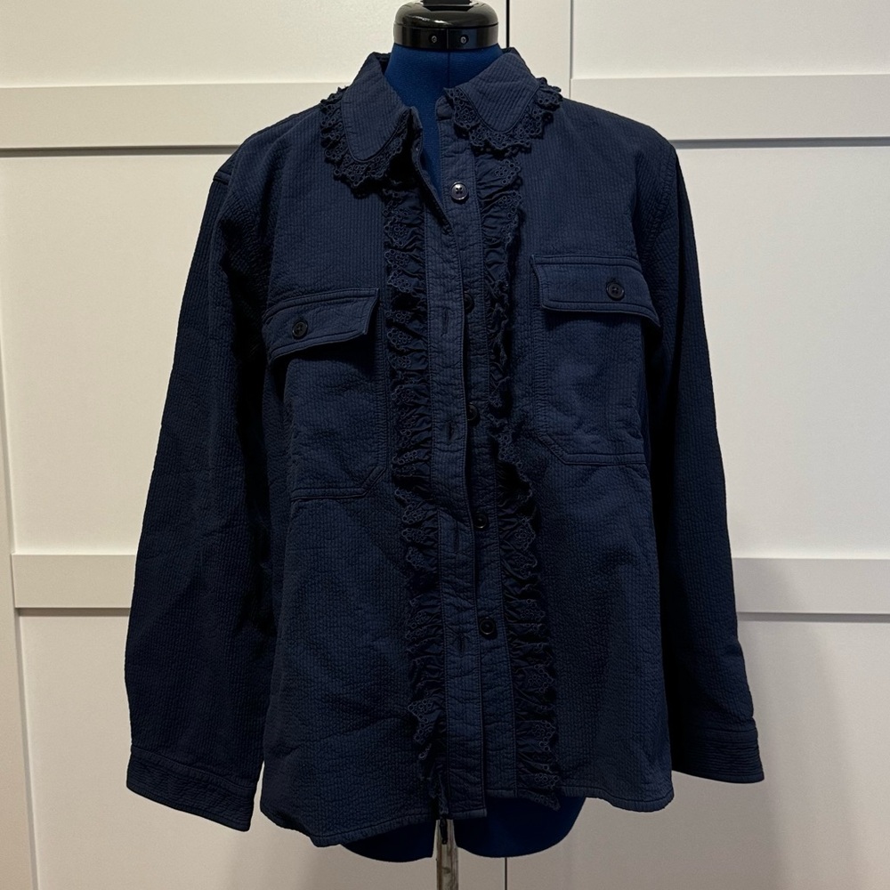 Loeffler Randall Navy Jacket